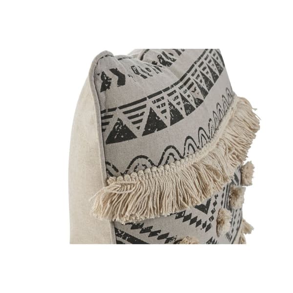 Kudde Home ESPRIT Vit Svart Boho 45 x 8 x 45 cm