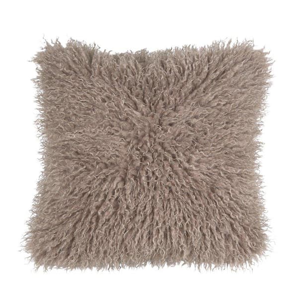 Kuddfodral Curly Pälsimitation 48X48 cm Sand