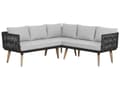Miniatyrbilde 4 av 6: Putetrekk for Utendørs Bruk Grå Stoff Sofa Sete Rygg Side Putevar