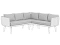 Miniatyrbilde 1 av 6: Putetrekk for Utendørs Bruk Grå Stoff Sofa Sete Rygg Side Putevar