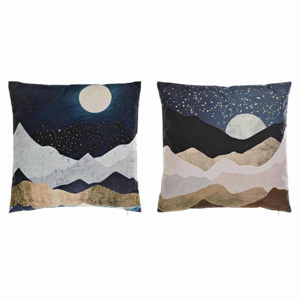 Kudde DKD Home Decor Måne (2 antal) (45 x 10 x 45 cm)