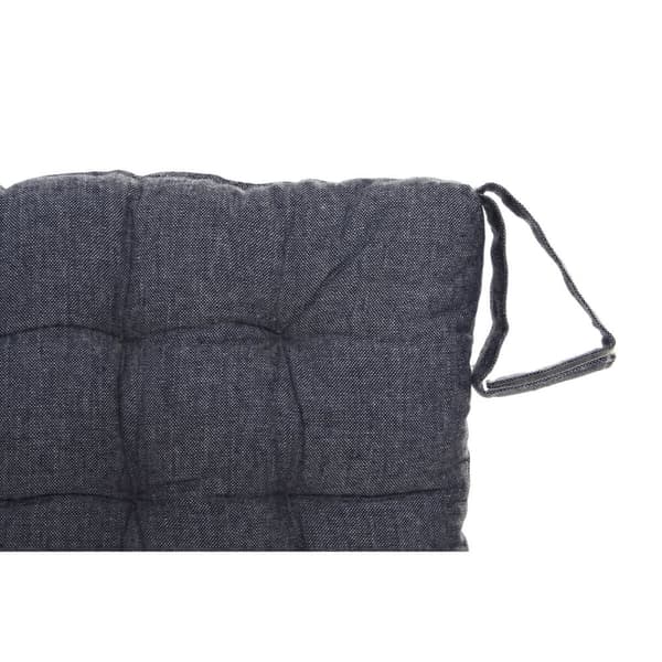Stolpute DKD Home Decor Beige Blå Polyester Bomull Aluminium Marineblå Middelhavet (3) (38 x 38 x 6 cm) (3 enheter)