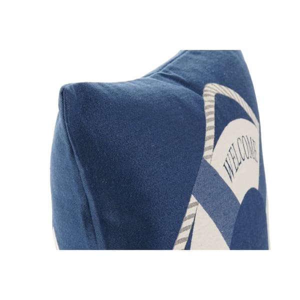 Kudde Home ESPRIT Blå Vit 45 x 10 x 45 cm (2 antal)