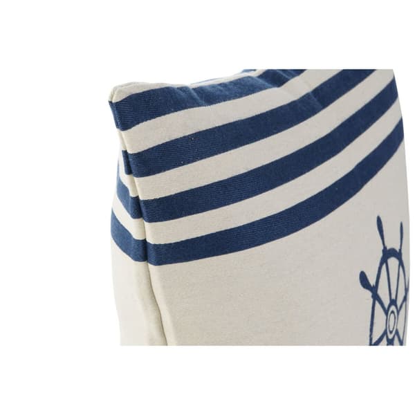 Kudde Home ESPRIT Vit Marinblå 45 x 10 x 45 cm (2 antal)