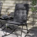 Miniatyrbild 8 av 10: Rootz 2 bit solstolsuppsättning - Garden Lounger kuddar - klädda kuddar - vattenavvisande, fade -resistent - 50x116x5 cm - grå