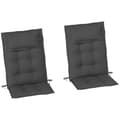 Miniatyrbild 10 av 10: Rootz 2 bit solstolsuppsättning - Garden Lounger kuddar - klädda kuddar - vattenavvisande, fade -resistent - 50x116x5 cm - grå