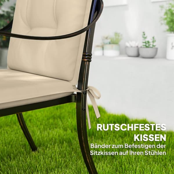 Rootz 4 -osainen asetettu istuintyyny - tuolin tyyny - uloste tyyny - maksimaalinen mukavuus - 108 cm x 50 cm x 5cm - ulkokäyttöön - UV- ja vedenkestä