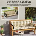 Miniatyrbild 8 av 10: Rootz Outdoor Pillow Set-Garden Cushion-Swing Seat Pad-Splash-avvisande komfort-180 cm x 110 cm x 8 cm-brun och svart
