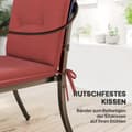 Miniatyrbild 6 av 10: Rootz 4 -styckesstolkudde - stolkudde - utomhusdyna - UV -resistent - 108 cm x 50 cm x 5 cm