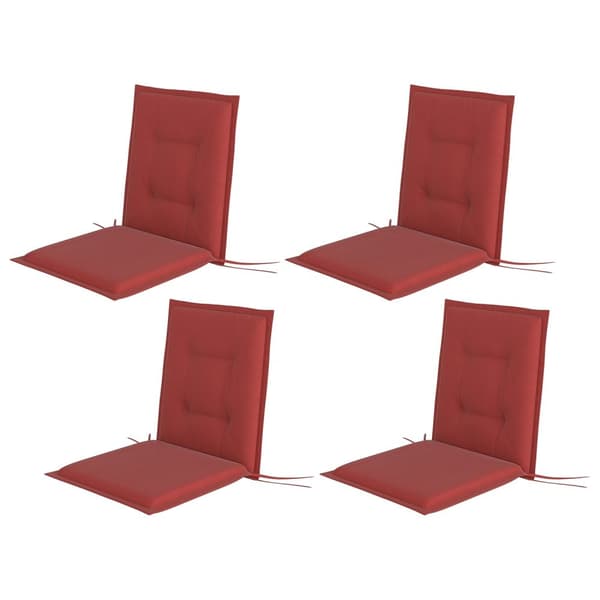 Rootz 4 -styckesstolkudde - stolkudde - utomhusdyna - UV -resistent - 108 cm x 50 cm x 5 cm