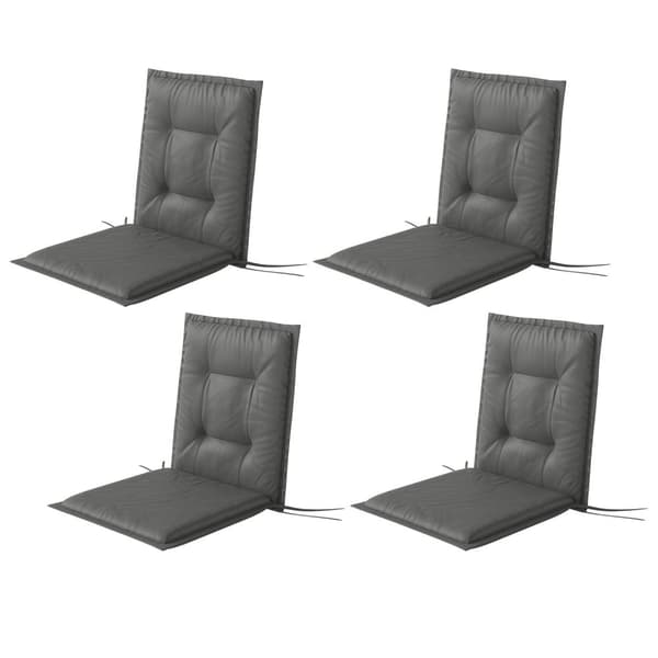 Rootz 4 -bits sittdyna set - stol kuddar - utomhuskuddar - hudvänlig och UV -resistent - 108 cm x 50 cm x 5 cm