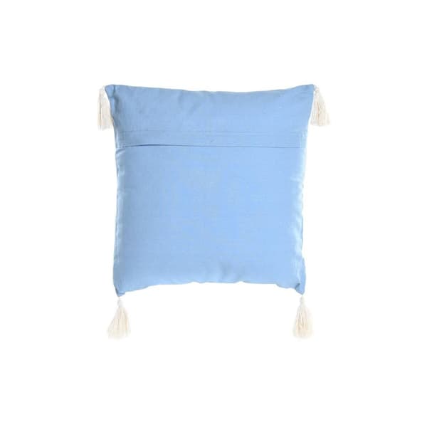 Kudde DKD Home Decor Blå Vit 40 x 15 x 40 cm