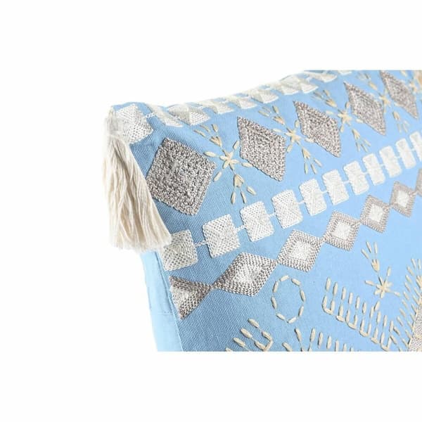 Kudde DKD Home Decor Blå Vit 40 x 15 x 40 cm