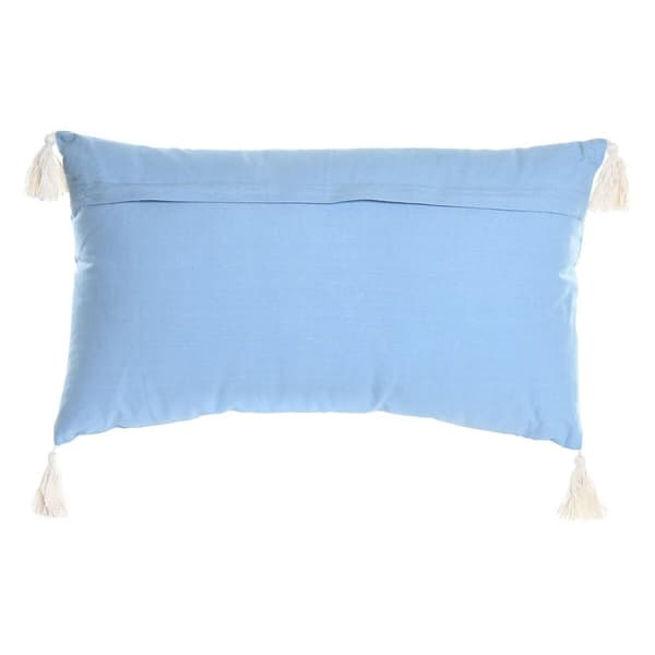 Kudde DKD Home Decor 60 x 15 x 35 cm Blå Vit
