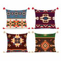 Miniatyrbild 1 av 4: Kudde DKD Home Decor Polyester Multicolour Ikat (45 x 10 x 45 cm) (4 antal)