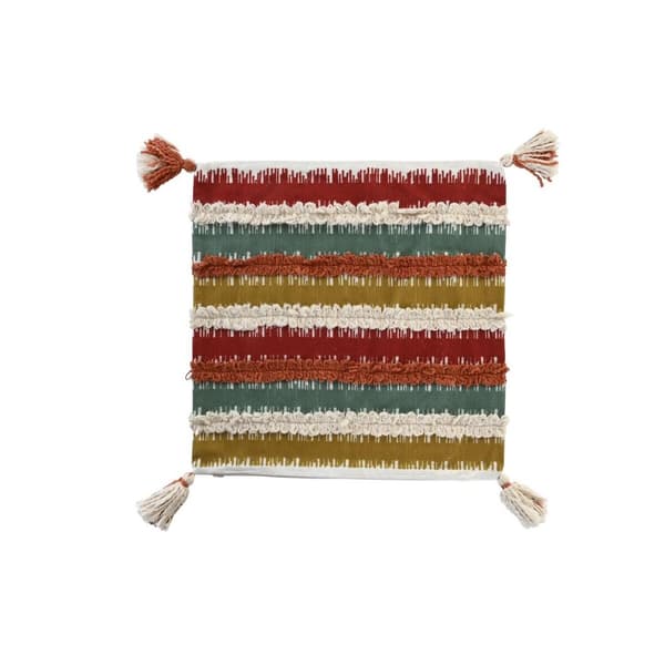 Kuddfodral DKD Home Decor Ränder Multicolour 50 x 1 x 50 cm
