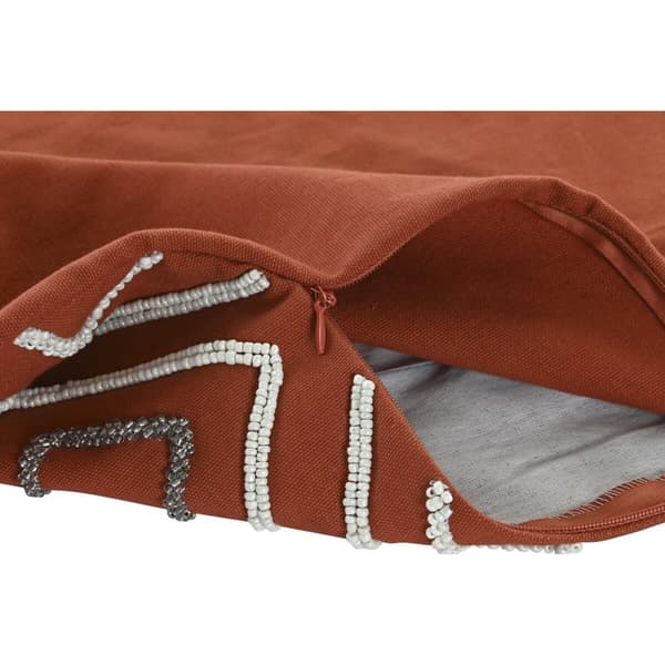 Kuddfodral DKD Home Decor Terrakota n Geometrisk 50 x 1 x 50 cm