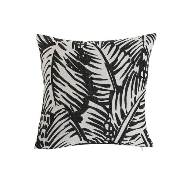Kudde Home ESPRIT Vit Svart Utskriven 45 x 15 x 45 cm