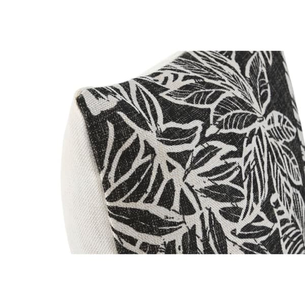 Kudde Home ESPRIT Vit Svart Utskriven 45 x 15 x 45 cm