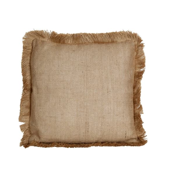 Kudde Romimex Brun Med tofsar 45 x 10 x 45 cm