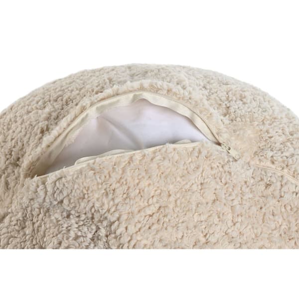 Kudde Home ESPRIT Beige Boho 50 x 50 x 40 cm (2 antal)