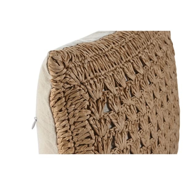 Kudde Home ESPRIT Naturell Tropiskt 45 x 8 x 45 cm