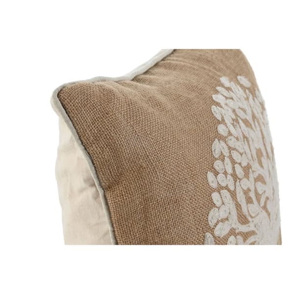 Pute Home ESPRIT Hvit Brun Tre Romantisk 45 x 15 x 45 cm (2 enheter)