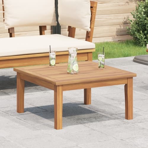 Trädgårdsbord 60x60x30 cm Massivt Teakträ
