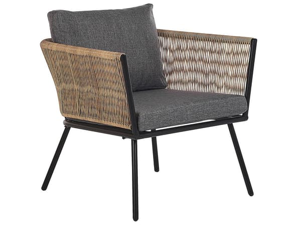 Utendørs putetrekk til hagemøbler Mørkegrå UV-bestandig stoff Glidelås Minimalistisk design Stolputer Putevar Kafésett