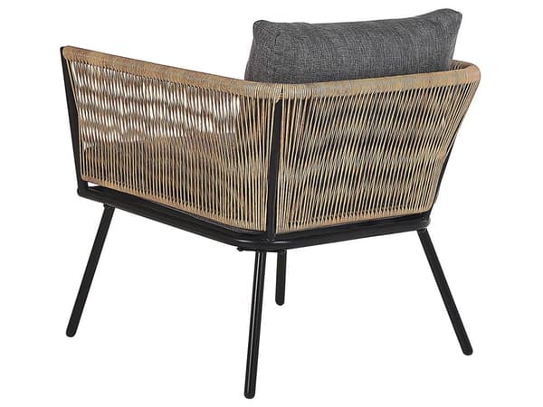 Utendørs putetrekk til hagemøbler Mørkegrå UV-bestandig stoff Glidelås Minimalistisk design Stolputer Putevar Kafésett