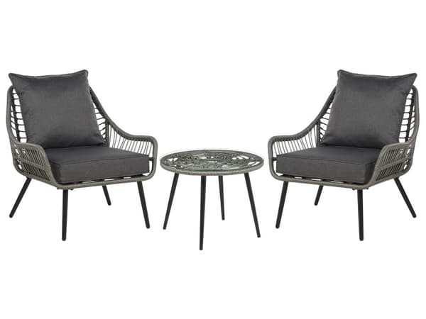 Utendørs putetrekk til hagemøbler Mørkegrå UV-bestandig stoff Glidelås Minimalistisk design Stolputer Putevar Kafésett