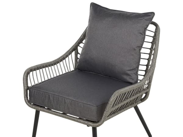 Utendørs putetrekk til hagemøbler Mørkegrå UV-bestandig stoff Glidelås Minimalistisk design Stolputer Putevar Kafésett