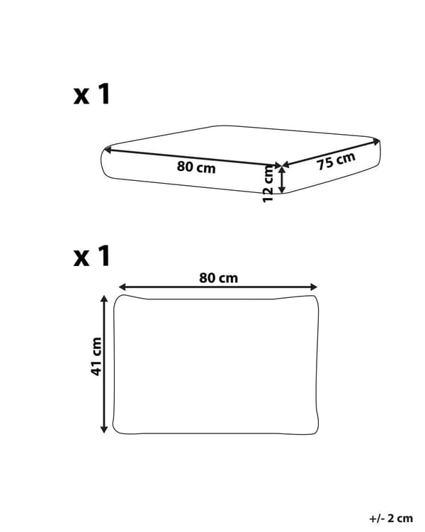 Sett med Putetrekk til Lenestol for Utebruk Hvitt Polyester Stoff Sofa Seterygg Putetrekk