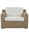 Miniatyrbilde 4 av 6: Sett med Putetrekk til Lenestol for Utebruk Hvitt Polyester Stoff Sofa Seterygg Putetrekk