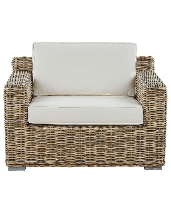Sett med Putetrekk til Lenestol for Utebruk Hvitt Polyester Stoff Sofa Seterygg Putetrekk