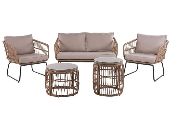 Utendørs putetrekk til hagemøbler Beige UV-bestandig stoff Glidelås Minimalistisk design Stolputer Putevar