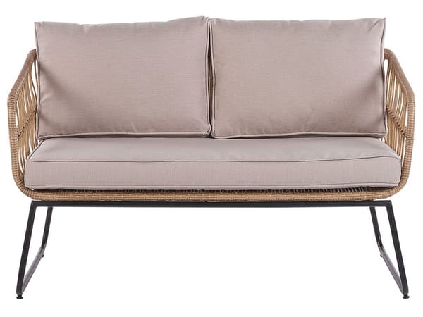 Utendørs putetrekk til hagemøbler Beige UV-bestandig stoff Glidelås Minimalistisk design Stolputer Putevar