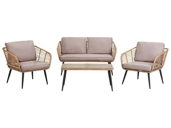 Utendørs putetrekk til hagemøbler Beige UV-bestandig stoff Glidelås Minimalistisk design Stolputer Putevar