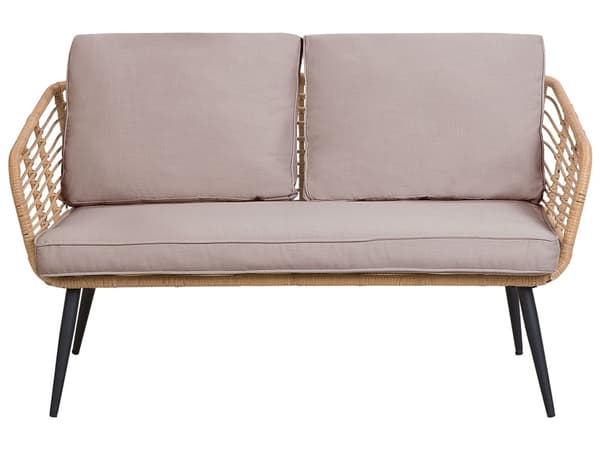 Utendørs putetrekk til hagemøbler Beige UV-bestandig stoff Glidelås Minimalistisk design Stolputer Putevar