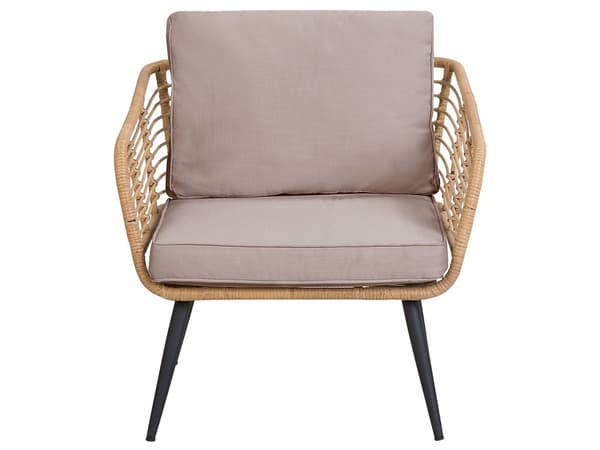 Utendørs putetrekk til hagemøbler Beige UV-bestandig stoff Glidelås Minimalistisk design Stolputer Putevar