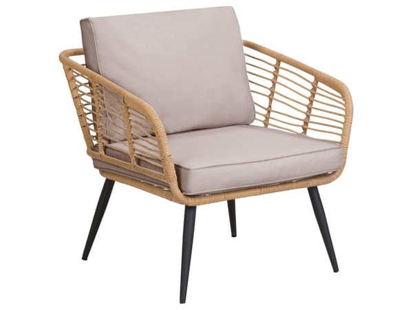Utendørs putetrekk til hagemøbler Beige UV-bestandig stoff Glidelås Minimalistisk design Stolputer Putevar