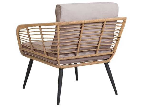 Utendørs putetrekk til hagemøbler Beige UV-bestandig stoff Glidelås Minimalistisk design Stolputer Putevar