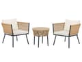 Miniatyrbilde 4 av 9: Utendørs putetrekk til hagemøbler Lys beige UV-bestandig stoff Glidelås Minimalistisk design Stolputer Putevar Kafésett