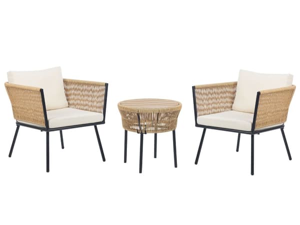 Utendørs putetrekk til hagemøbler Lys beige UV-bestandig stoff Glidelås Minimalistisk design Stolputer Putevar Kafésett