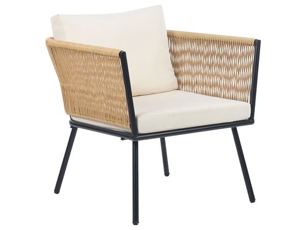 Utendørs putetrekk til hagemøbler Lys beige UV-bestandig stoff Glidelås Minimalistisk design Stolputer Putevar Kafésett