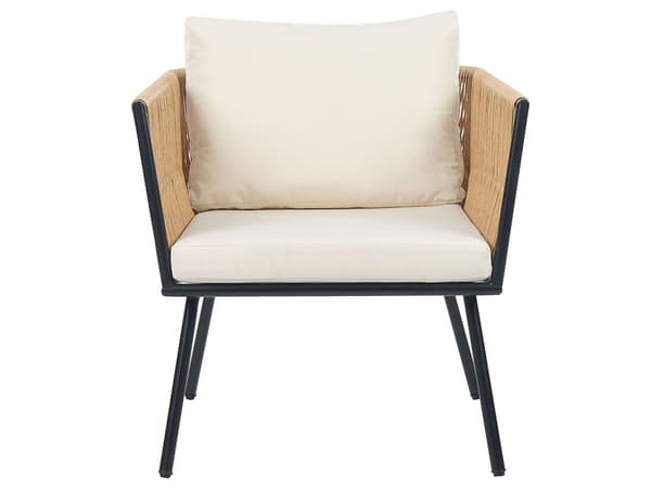 Utendørs putetrekk til hagemøbler Lys beige UV-bestandig stoff Glidelås Minimalistisk design Stolputer Putevar Kafésett