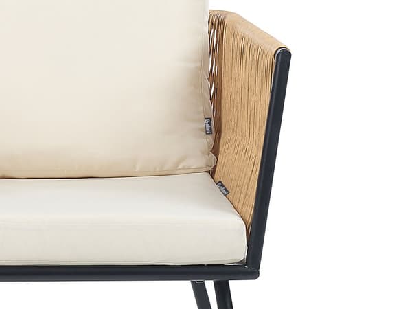 Utendørs putetrekk til hagemøbler Lys beige UV-bestandig stoff Glidelås Minimalistisk design Stolputer Putevar Kafésett