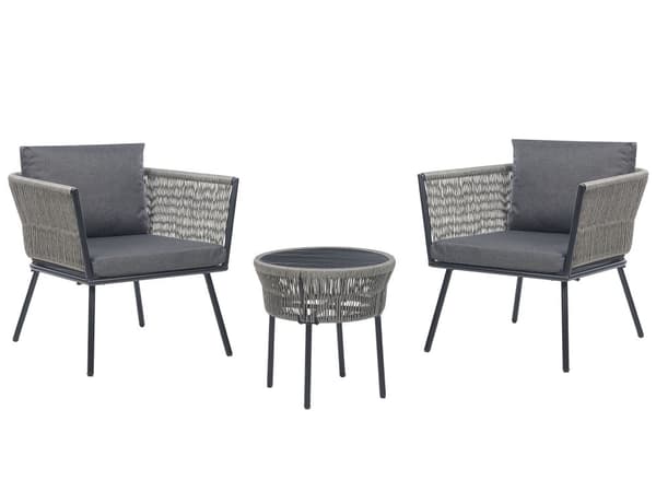 Utendørs putetrekk til hagemøbler Grå UV-bestandig stoff Glidelås Minimalistisk design Stolputer Putevar Kafésett