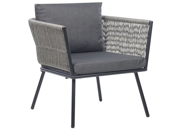 Utendørs putetrekk til hagemøbler Grå UV-bestandig stoff Glidelås Minimalistisk design Stolputer Putevar Kafésett