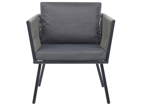 Utendørs putetrekk til hagemøbler Grå UV-bestandig stoff Glidelås Minimalistisk design Stolputer Putevar Kafésett